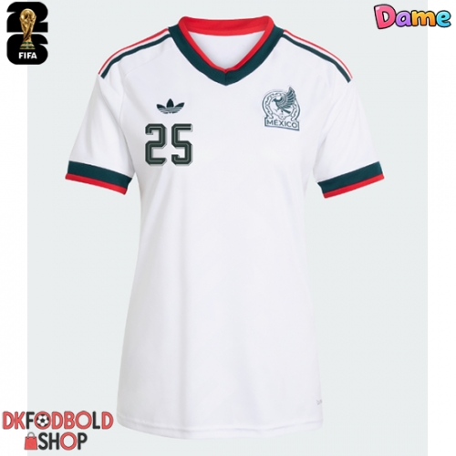 Mexico Roberto Alvarado #25 Udebanetrøje Dame VM 2026 Kort ærmer